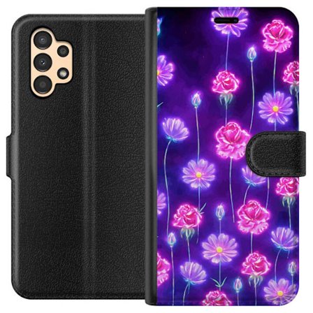 Kompatibel Tegnebogsetui til Samsung Galaxy A13 Bloom Reverie Electric Petals