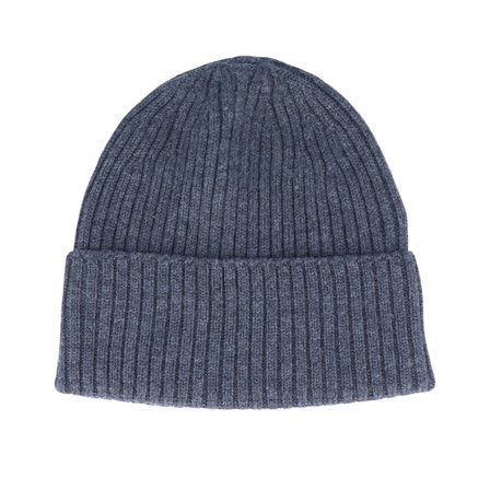 MJM Hats - Merino Wool Anthracite Cuff Cuff Grey Beanie - @ Hatstore