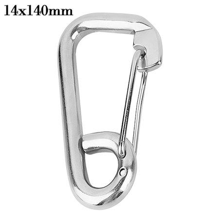 Kiipeilyvarusteiden karabiinin turvakoukku 14X140MM