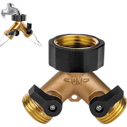 Kaksinkertainen pesukoneen hana, kaksinkertainen ulostulohana astianpesukoneen liitin 2-suuntainen jakaja vedenjakaja yhteensopiva 2 laitteen 