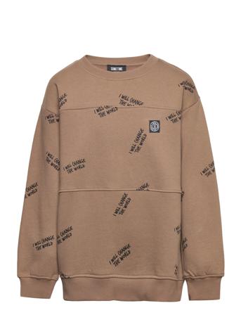 Stsmilos Sweatshirt Brown Sometime Soon