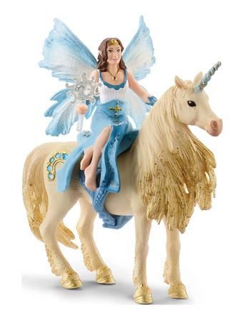 Schleich Eyela Riding On Golden Unicorn Toys Playsets & Action Figures Animals Multi/patterned Schleich