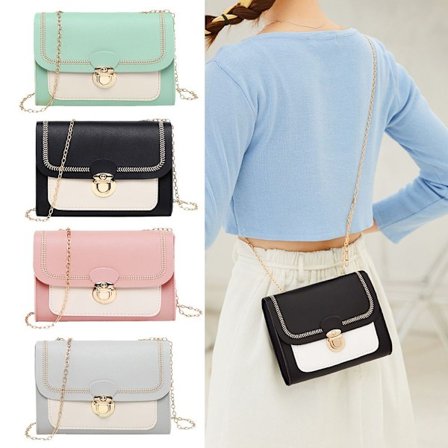 Mini Crossbody Väskor Dam Messenger Väska GUL_sai