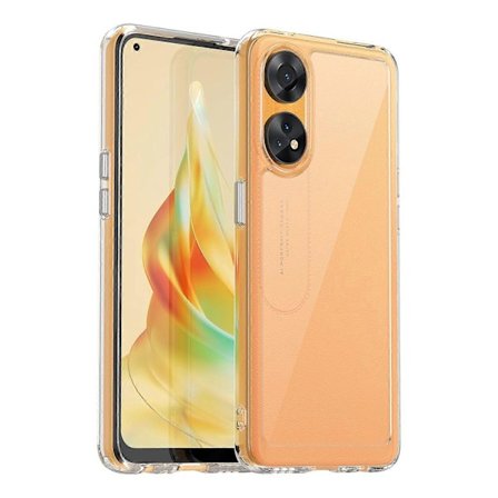 Slimmat Telefonskal för Oppo Reno8 T 4G, Telefonskydd Anti-Damm TPU+Akryl Skal