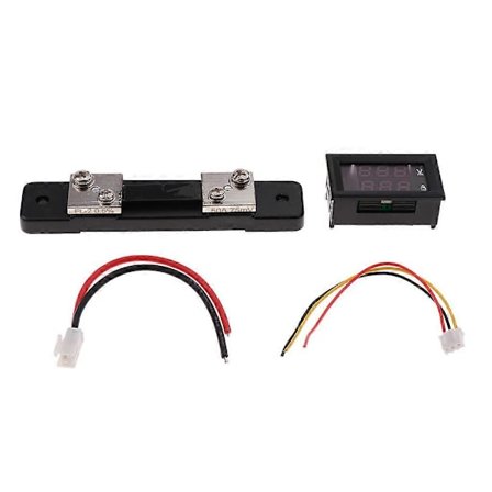 DC 0-100V LED Digital 50A Volt Ampere Meter Tester Amperemeter Voltmeter med Shunt