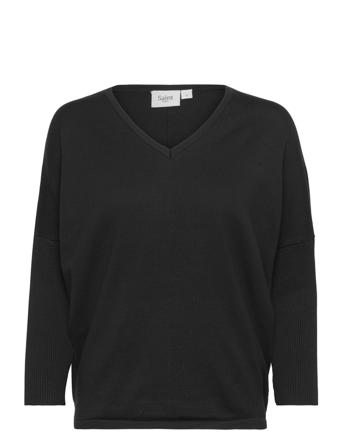 Milasz V-N Pullover Pullover Svart Saint Tropez