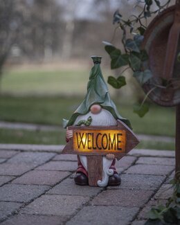 Solcelledekoration Gnomy Grøn