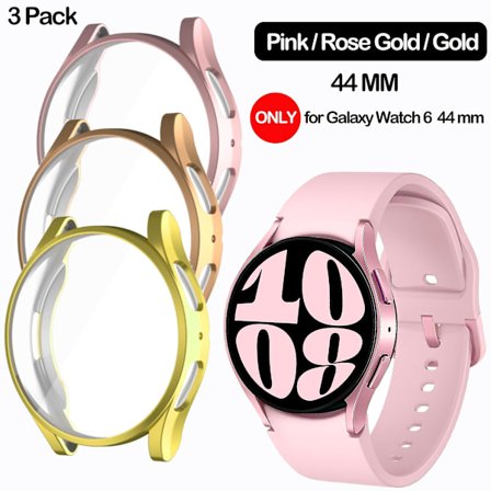 Skal för Samsung Galaxy Watch 6 44mm, 2 i 1 Design Fulltäckande Galaxy Watch 6 44mm (2023) TPU-skal Skärmskydd För Samsung Smart Watch 6 44mm