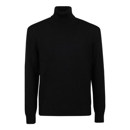 Ballantyne Turtleneck Sort, Herre Rullekraver