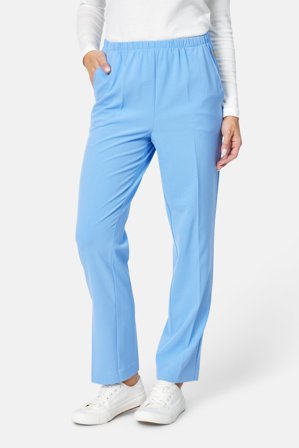 BRANDTEX - Anna Bukser "Sommer" - Lys Blå - Regular Fit / Elastik i Taljen