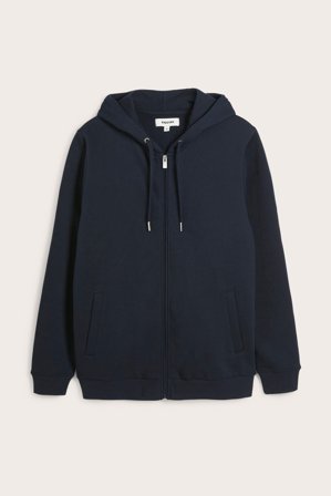Kappahl | Hoodie med dragkedja Mörkblå S | Mörkblå
