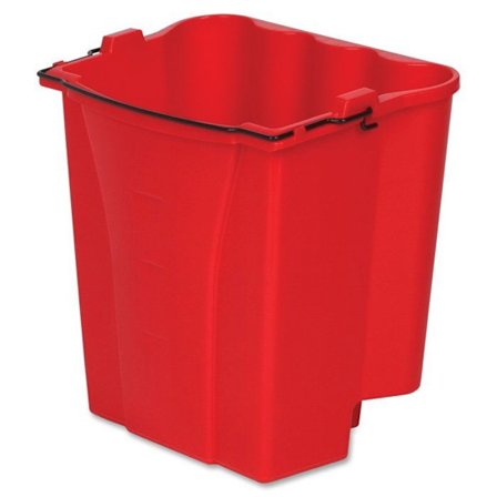 Hink - press Rubbermaid kommersiella produkter - FG9C7400RED - Hink för smutsigt vatten för Wavebrake 17 L, Röd
