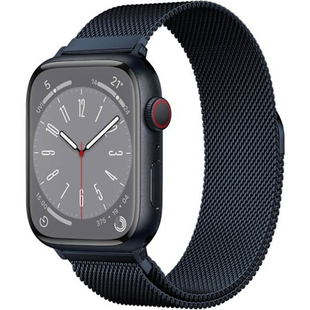 Alkuperäinen ruostumattomasta teräksestä valmistettu milanolaissilmukka, joka on yhteensopiva Apple Watch -rannekkeen kanssa 42 mm 44 mm 45 mm 49 mm -