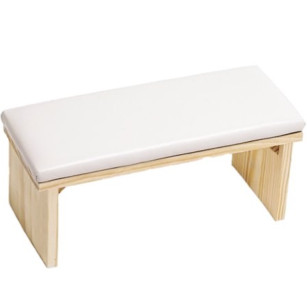 Hand- och nagelkudde, halkfritt mikrofiberläder trästativ för manikyr