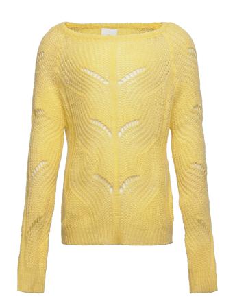 Tnriver Knit Pullover Pullover Striktrøje Gul The New