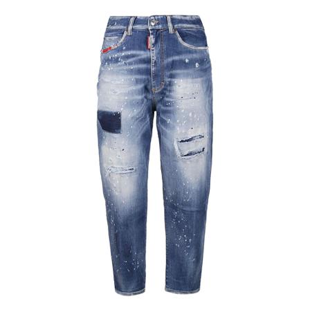 Dsquared2, Sasoon Jeans Blauw, Heren, Maat:S