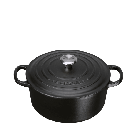 Le Creuset Gjutjärnsgryta Matt 24 cm 4,2L Kastruller & grytor Svart 4,2 L