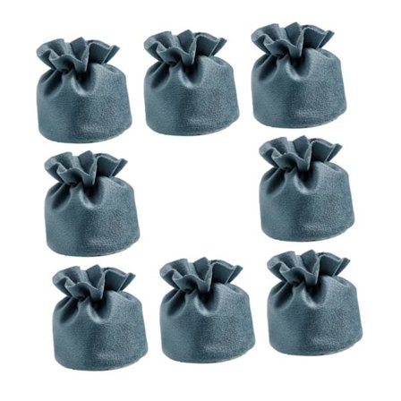 8 stk. Stolebeskyttere i stof til gulvbeskyttelse - Stole, taburetter og møbler