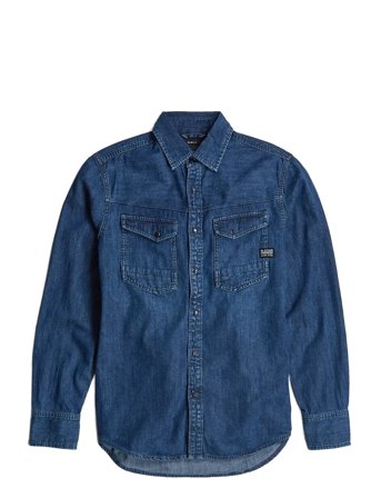 G-Star Dakota Slim Shirt L\S - Blue - XL