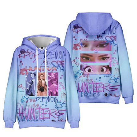 KPop Demon Hunters Huppari 3D-printti Pullover Huppari Miehille Naisille