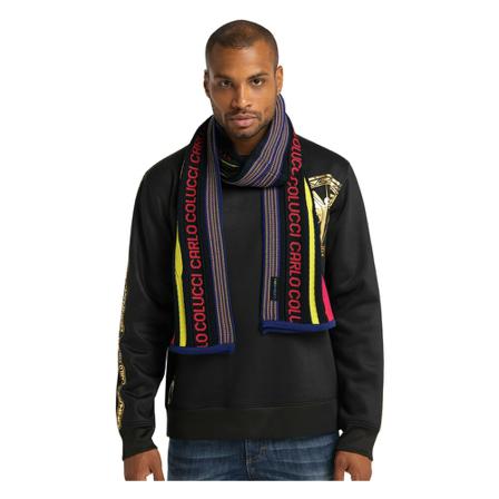 Carlo Colucci Colorful knitting Halstørklæde, Cararrillo Blå, Herre Halstørklæder og Tørklæder, Størrelse: ONE Size
