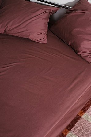 Jotex - Percale Hoeslaken - Biologisch Aubergine Aubergine - ZACK - Koop Hoeslakens bij Jotex