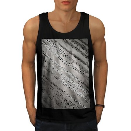 Piano Notes Vintage Men Linne