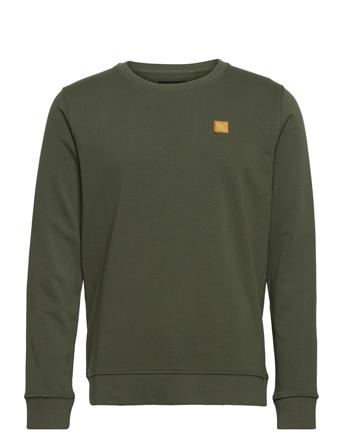 Basic Organic Crew Sweatshirt Trøje Grøn Clean Cut Copenhagen
