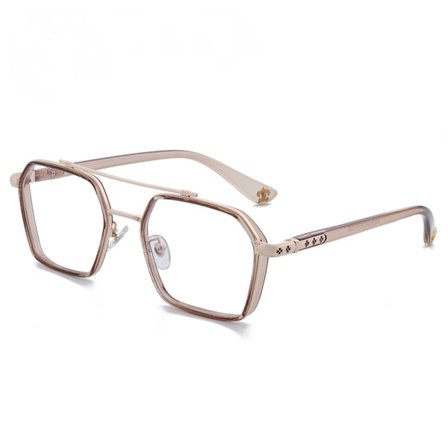 Blåljussperrande glasögon, Anti Eye Strain Huvudvärk, Retro Rund Lätt Metall Dator Glasögon för Kvinnor Män-GY8801