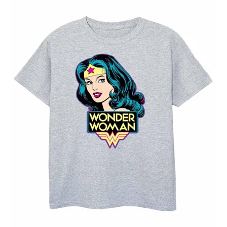 Wonder Woman T-shirt för flickor 7-8 år Sports Grey