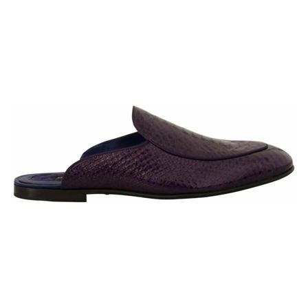 Dolce & Gabbana Sliders lila, Herr Loafers, Herr, Storlek: 44 EU
