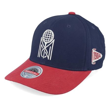 Mitchell & Ness - Blå adjustable Caps - Own Brand Game Set Navy/Red Adjustable @ Hatstore