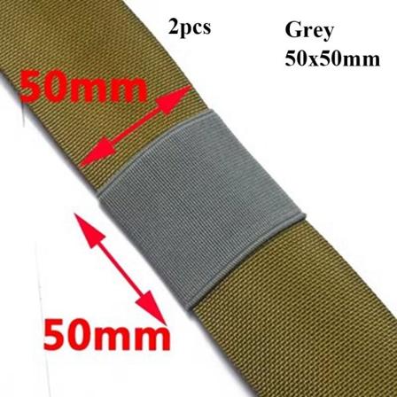 2kpl Hihnahihna Elastinen Ring GREY 50X50MM Grey 50x50mm