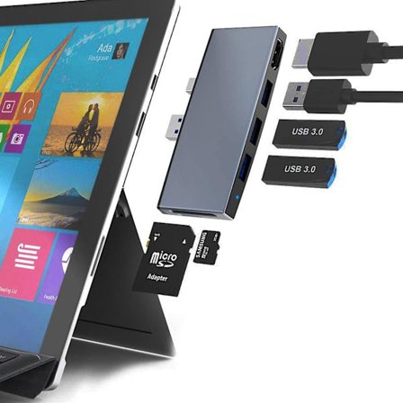Usb3.0 Docking Station Hub Docking Station Adapter Egnet Til Surface Pro