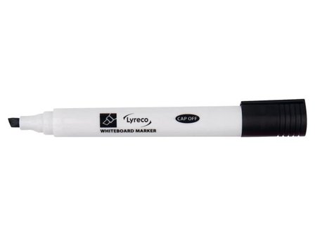 LYRECO Whiteboardpenna drywipe sned svart - Lyreco - Kontorsmaterial - Pennor - Whiteboardpennor - Skuren spets