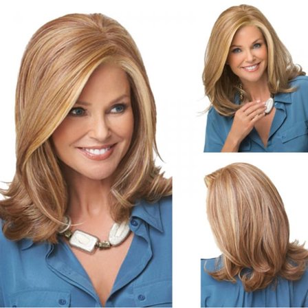 Hiustenpidennysten peruukki, naisten peruukki kemiallisesta kuidusta, iso aalto, pastelliväreillä aaltoileva peruukki (väri: kuvan väri)