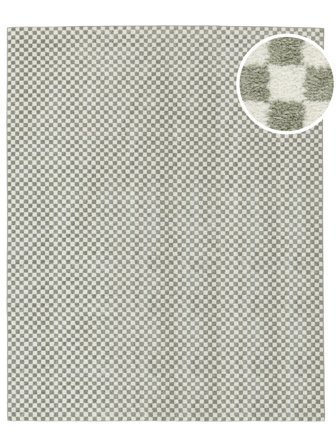 Scandina Washable 300X400 Large Light Green/White Rug