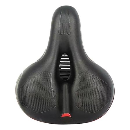 Pyörän satulavaahto PU ontto Hengittävä iskunvaimennus pallo Mukava universaali pyörän istuimen tyyny maastopyörän tarvikkeille Punainen