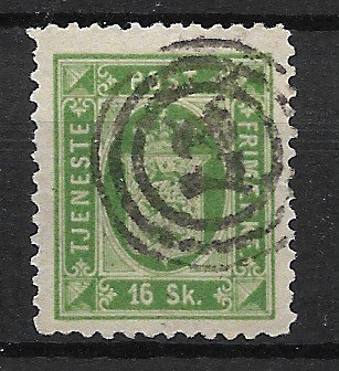 Danmark 1871 - AFA Tjenestemærke 3A - Stemplet