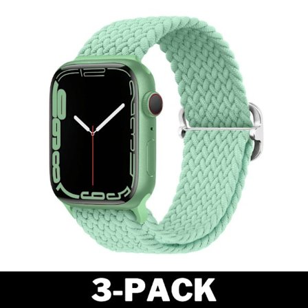 Flätat Armband för Apple Watch 38/40/41 mm Mintgrön M