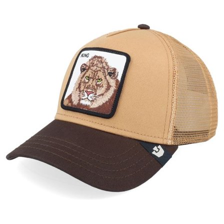 Goorin - Brun trucker Keps - King Lion Heat/Ground A-Frame Trucker @ Hatstore