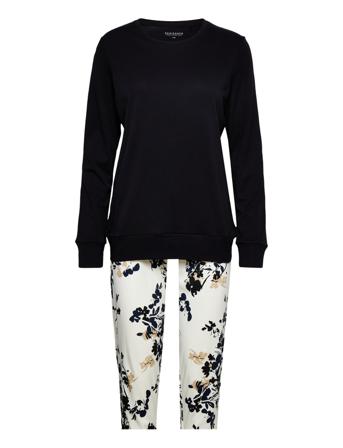 Pyjama Long Black Schiesser