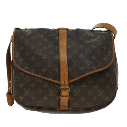 Louis Vuitton Vintage, Pre-owned Canvas louis-vuitton-bags Bruin, Dames, Maat:ONE Size