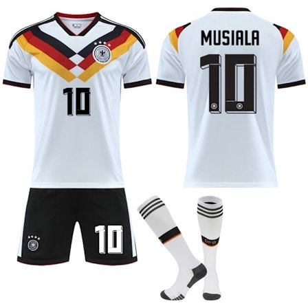 25-26 VM Tyskland Hjemme NO.10 MUSIALA Sæt Børn Voksen Fodboldudstyr med Sokker