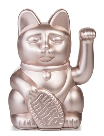 Maneki-Neko - Lucky Cat Silver Donkey