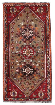 Orientalsk Shiraz Teppe 85X175 Ull