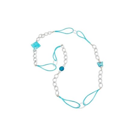 Halsband Silver Grön 100cm - Gl02503