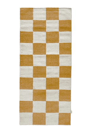 Classic Collection Gångmatta Squares 80x240 cm Mattor Gul