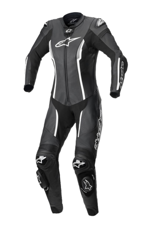 Tuta in Pelle Donna Alpinestars Stella Missile V2 Nero/Bianco 42