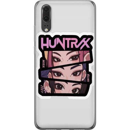 Kompatibelt Mobildeksel til Huawei P20 K-pop-inspirert futuristisk jentegruppe i neonlys og kosmisk sci-fi scene